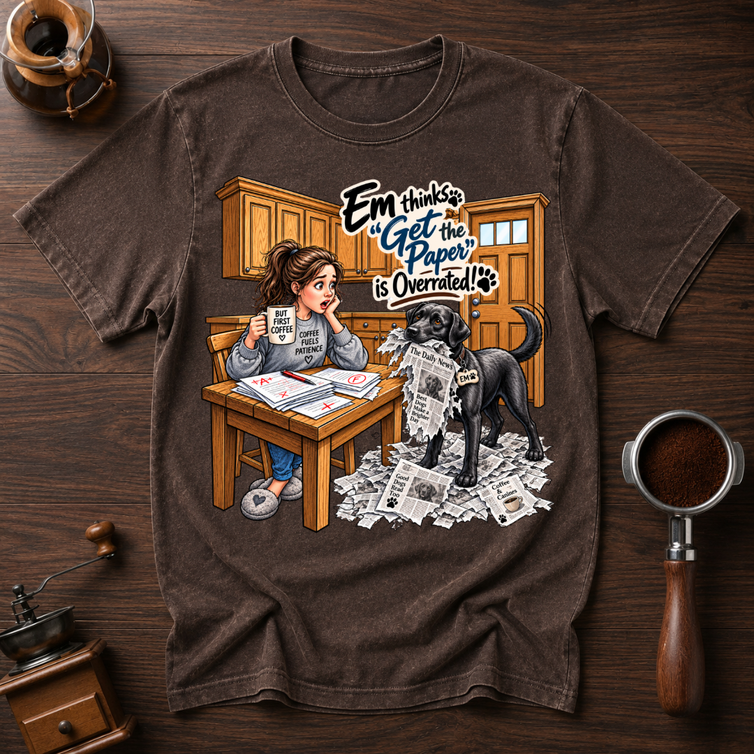 Em Get The Paper Gone Wrong Dyed T-shirt