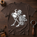 Survival Powered by Coffee Dyed T-shirt