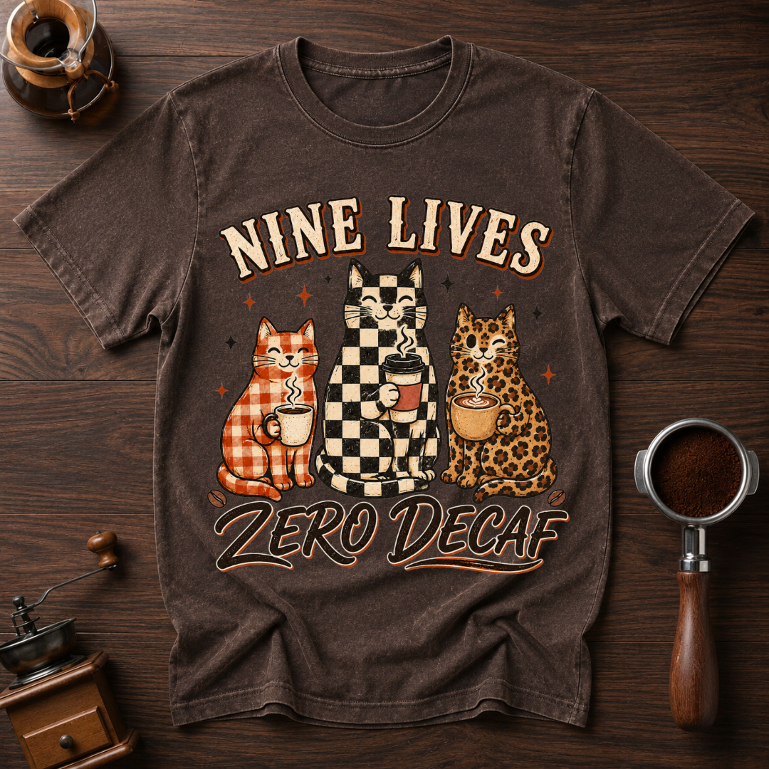 Nine Lives ZERO Decaf Dyed T-shirt