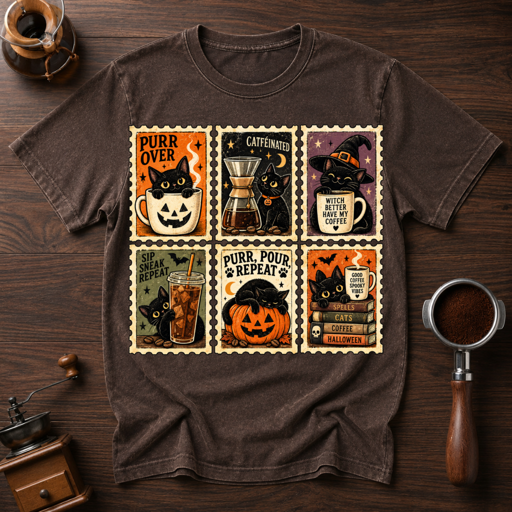 Purr Pour Repeat Dyed T-shirt