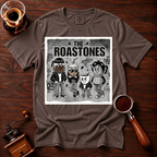The Roastones Shirt, Funny Coffee Band Tee, Retro Punk Rock Coffee Shirt, 70s Punk Parody, Coffee Lover Gift, Garment Dyed T-Shirt