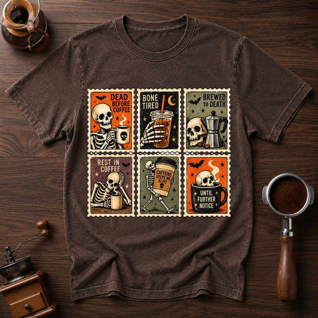 Dead Before Coffee Dyed T-shirt