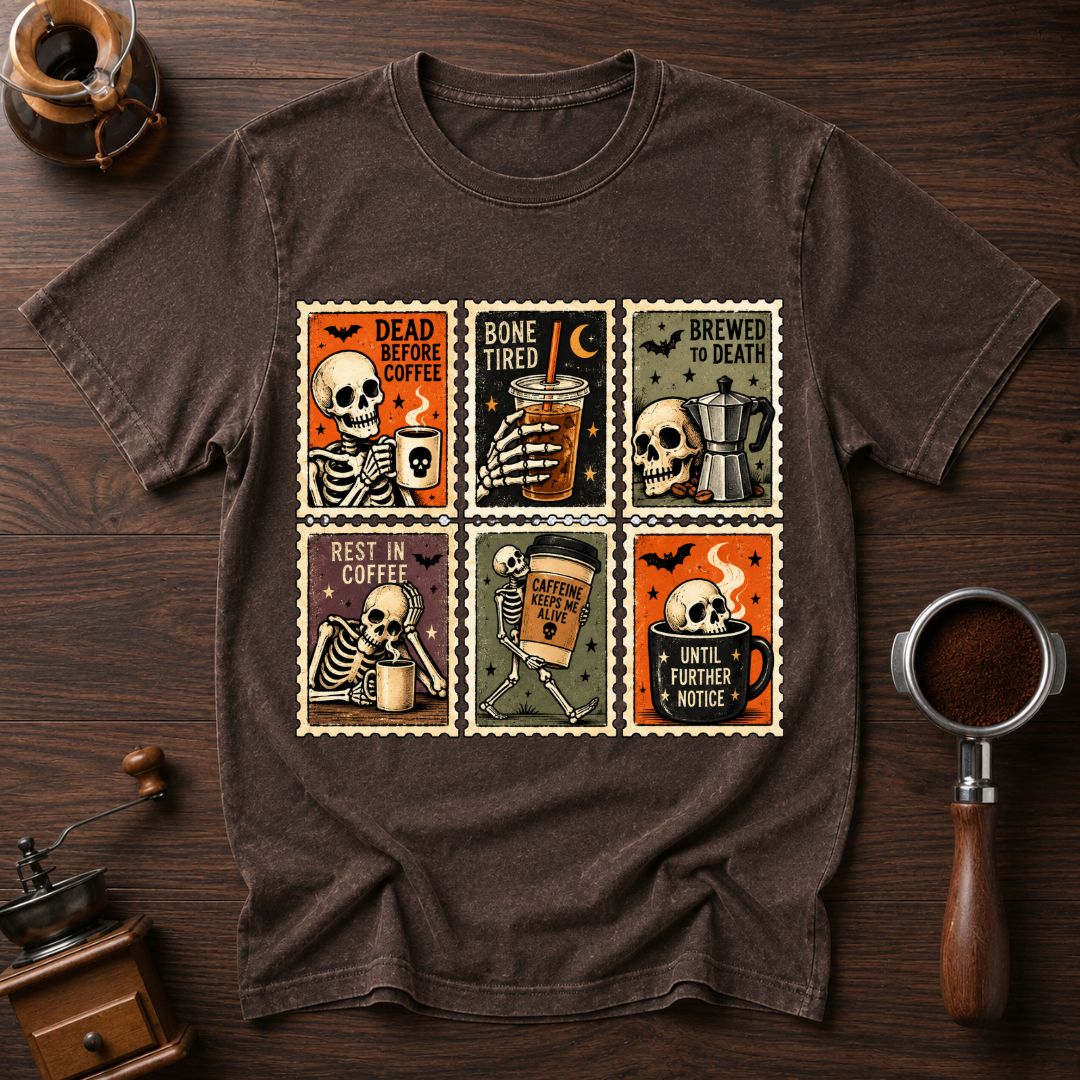 Dead Before Coffee Dyed T-shirt