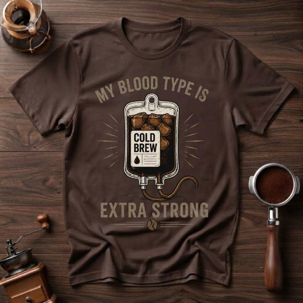 My Blood Type is Cold Brew Dyed T-Shirt