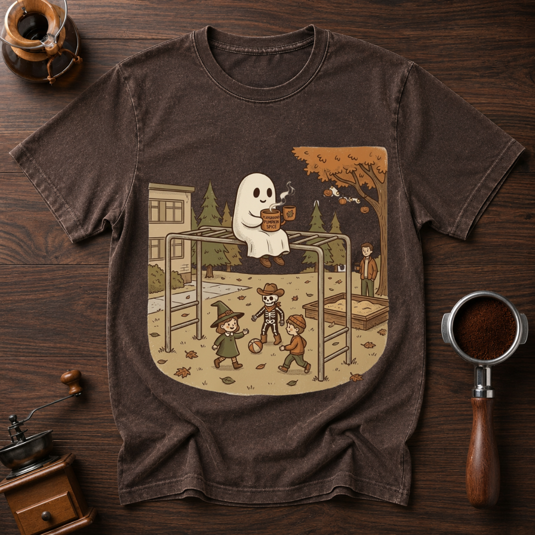 Pumpkin Spice Playground Dyed T-shirt