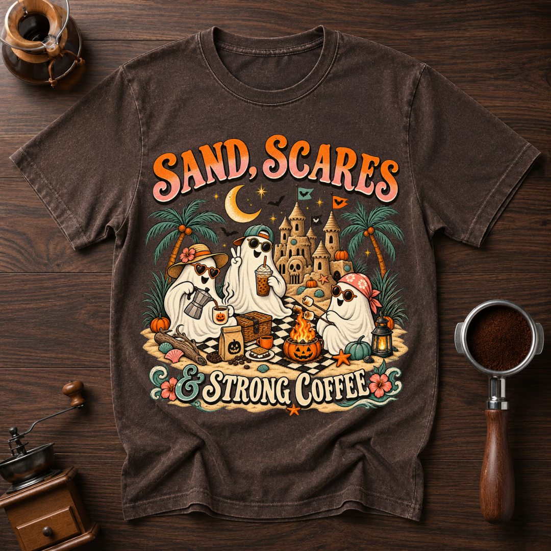 Scares Sand & Strong Coffee Dyed T-shirt