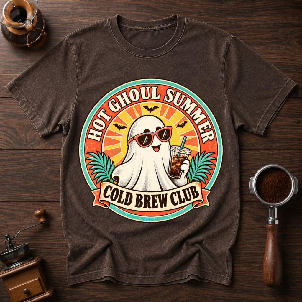 Hot Ghoul Summer Cold Brew Club Dyed T-shirt