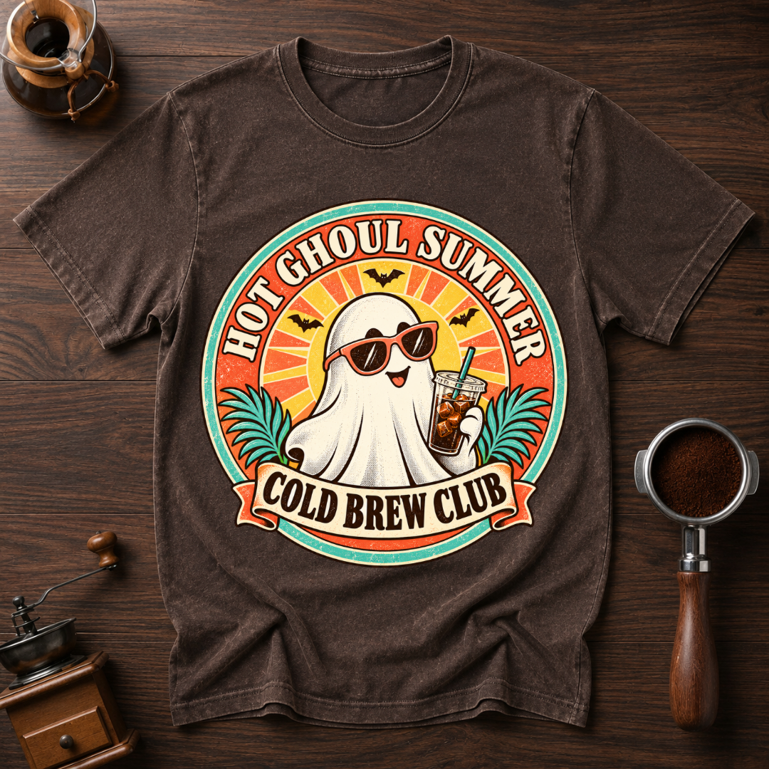 Hot Ghoul Summer Cold Brew Club Dyed T-shirt