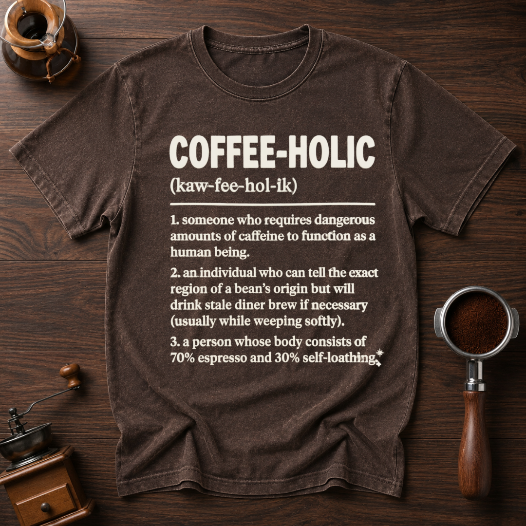 Coffee-Holic Dyed T-shirt