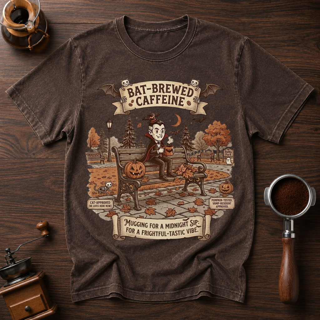 Mugging for a Sip Dyed T-shirt