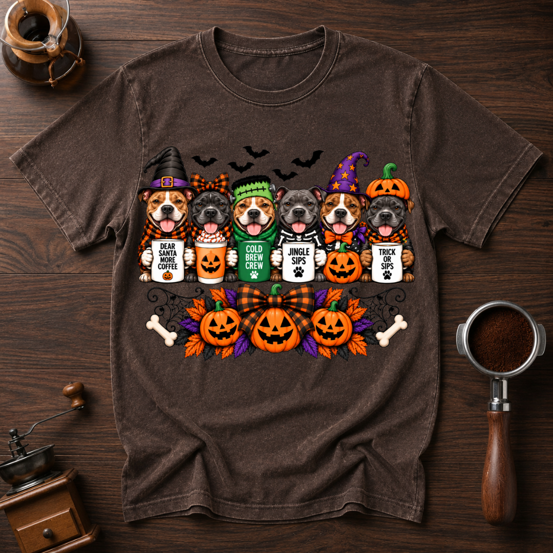 Pittie Halloween Dyed T-shirt