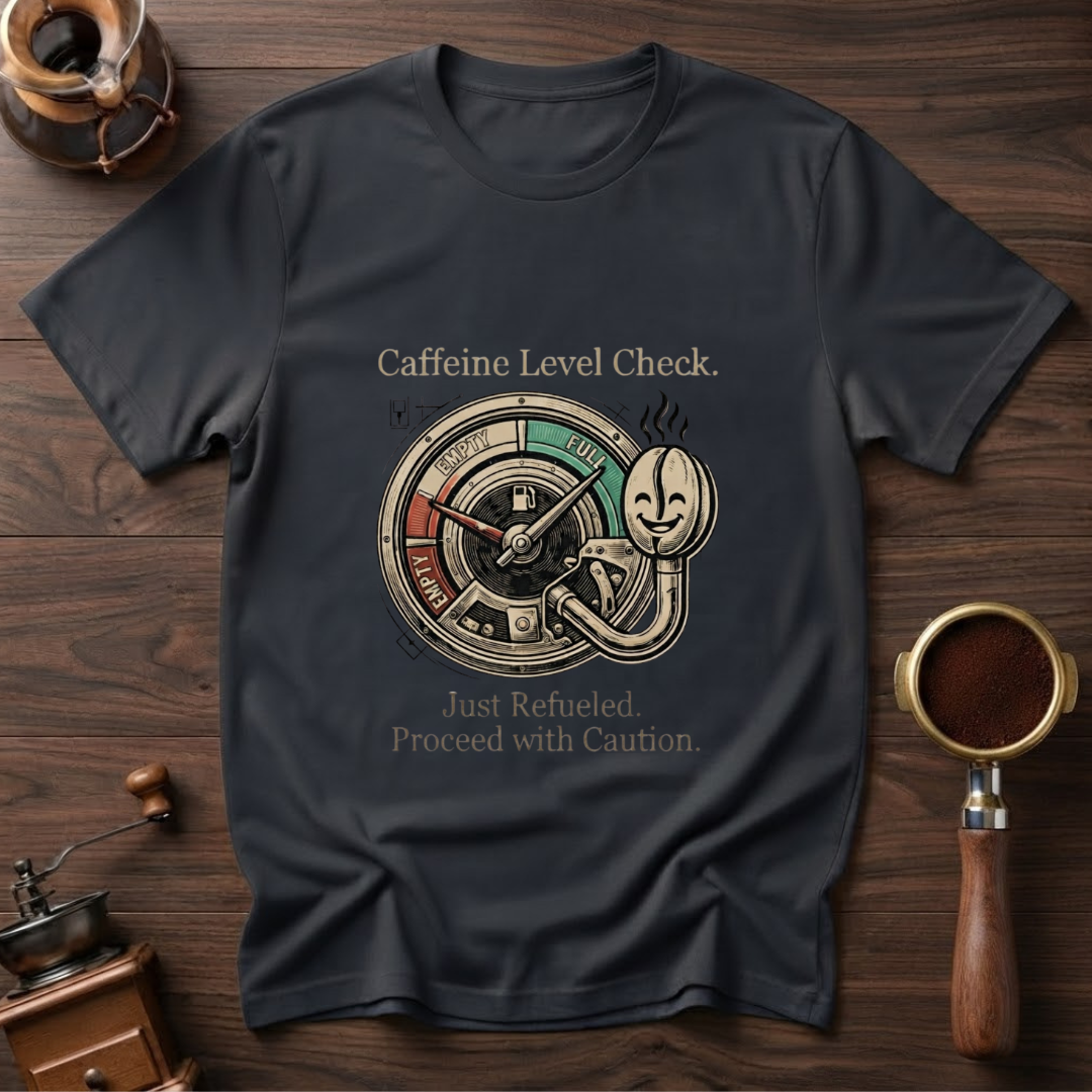 The Caffeine Fuel Guage Dyed T-shirt