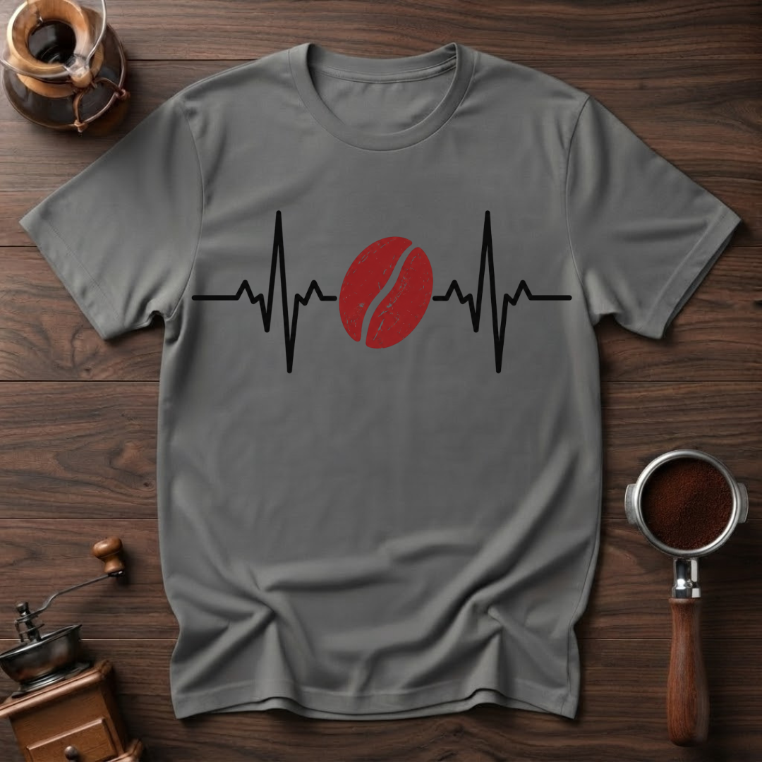 My Heart Beats for Coffee Dyed T-Shirt