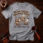 Bean There Brewed That Shirt, Funny Coffee Band Tee, Retro Cartoon Coffee Tour Shirt, Coffee Pun Gift, Vintage Garment Dyed T-Shirt