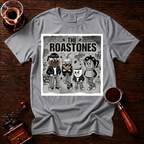 The Roastones Shirt, Funny Coffee Band Tee, Retro Punk Rock Coffee Shirt, 70s Punk Parody, Coffee Lover Gift, Garment Dyed T-Shirt
