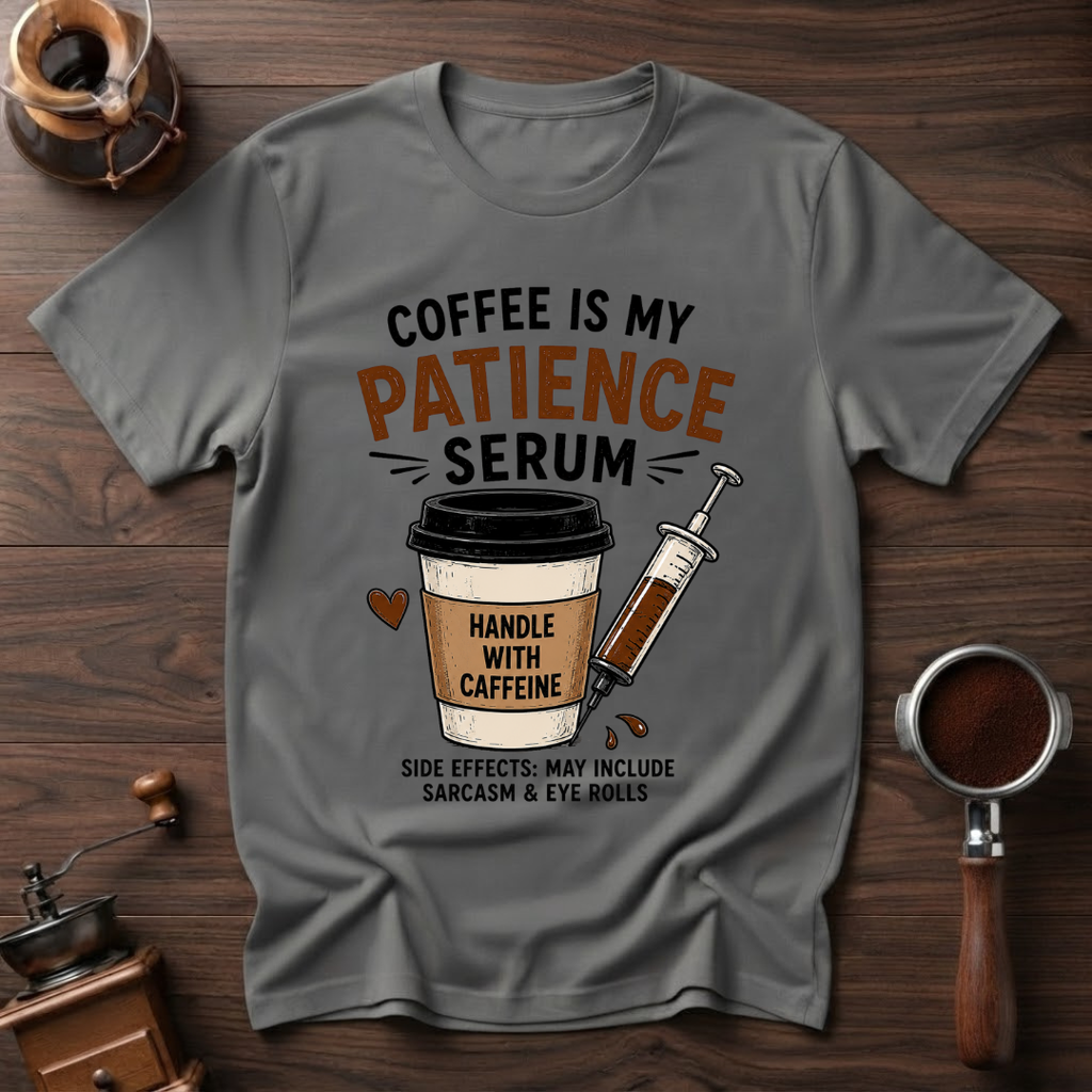 Coffee is My Patience Serum Dyed T-shirt