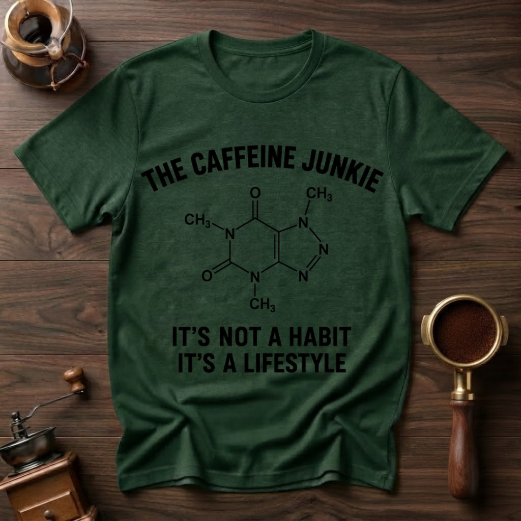 The Caffeine Junkie Dyed T-shirt