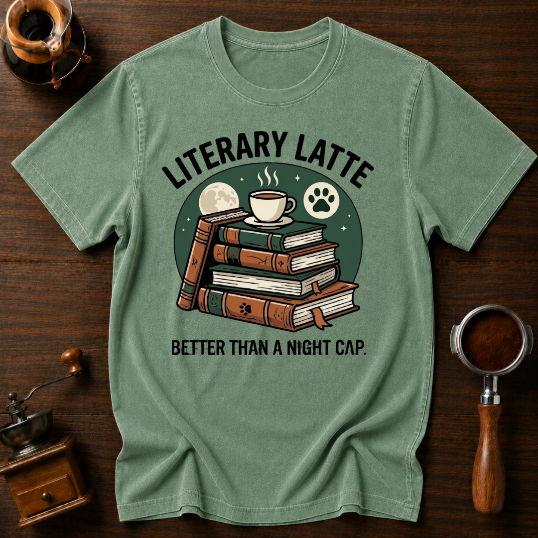 Litterary Latte Dyed T-shirt