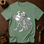 Survival Powered by Coffee Dyed T-shirt