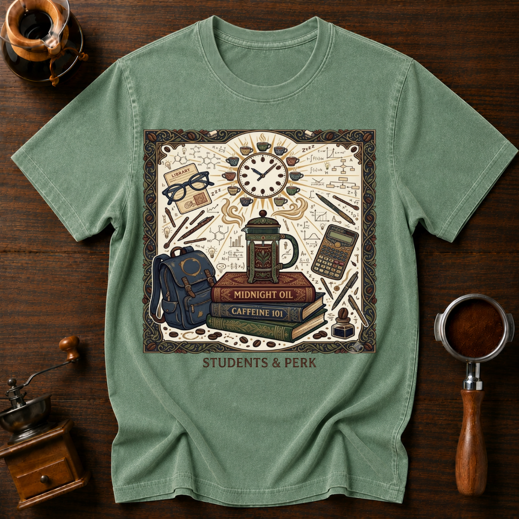 Caffeine 101 Dyed T-shirt