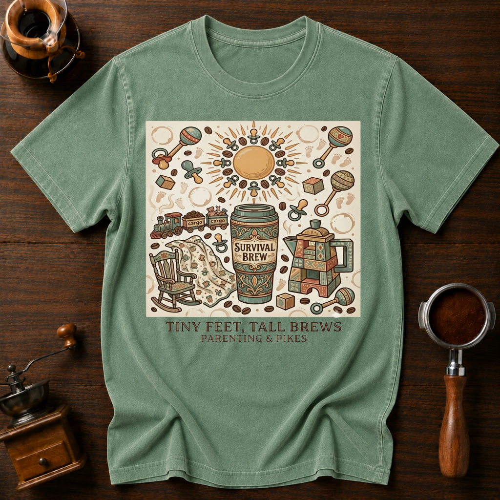 Tiny Feet Tall Brews Dyed T-shirt