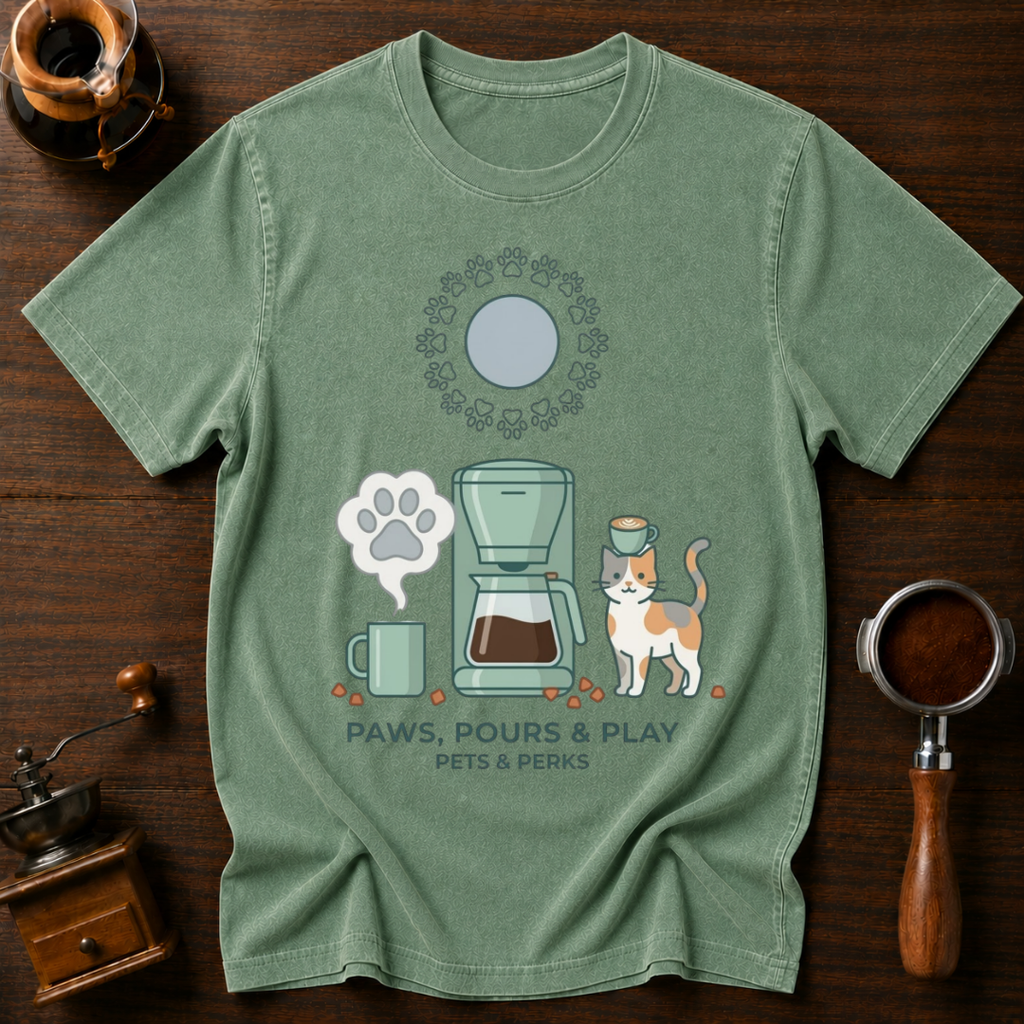 Paws Pours & Play Dyed T-shirt