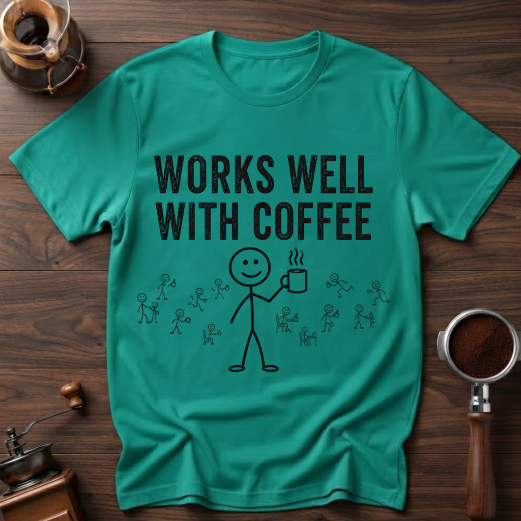 Works Well with Coffee Dyed T-shirt