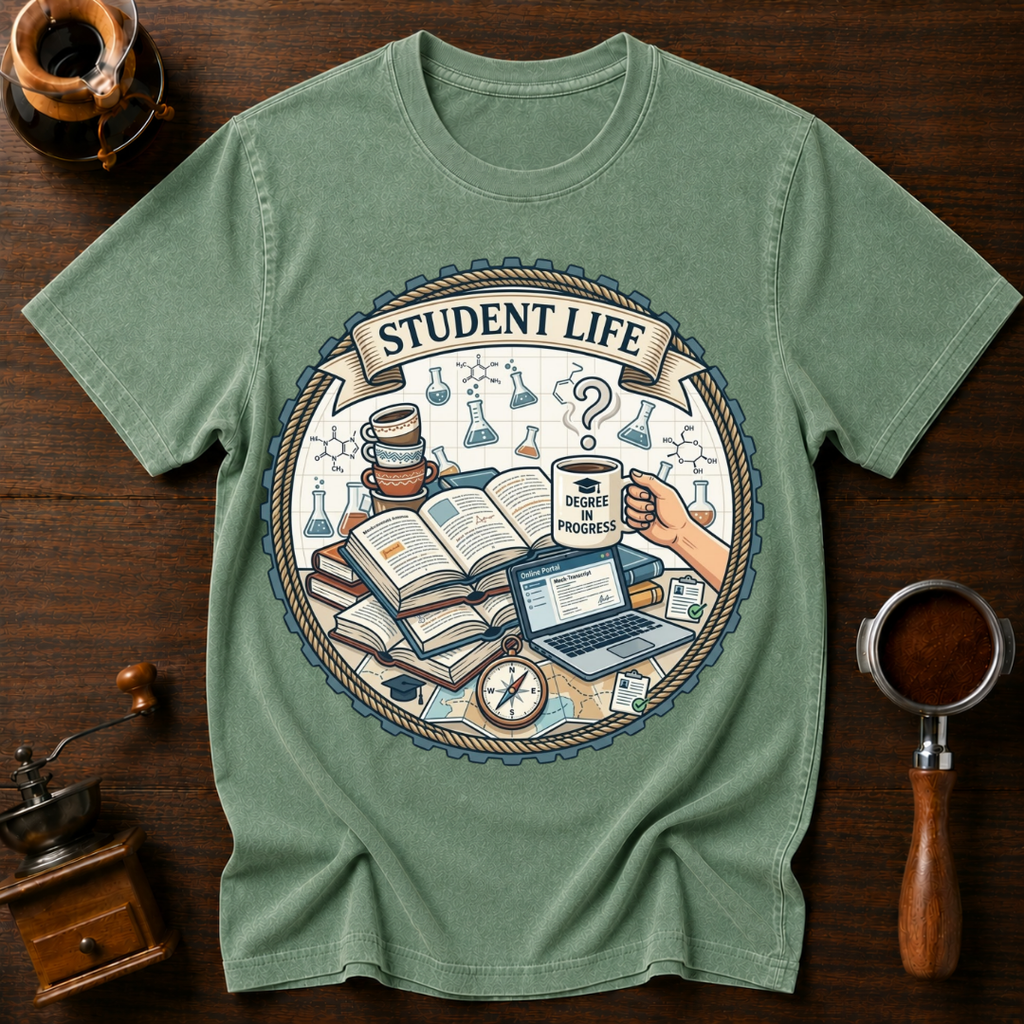 Student Life Dyed T-shirt