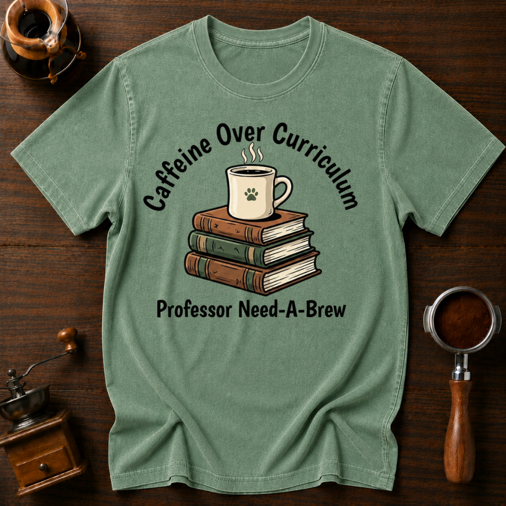 Caffeine Over Curriculum Dyed T-shirt