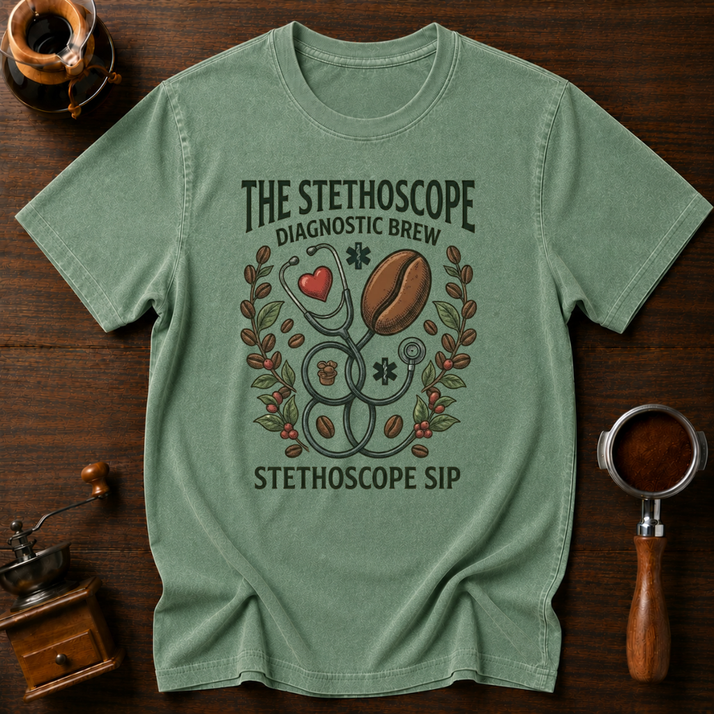 Stethoscope Sip Dyed T-shirt