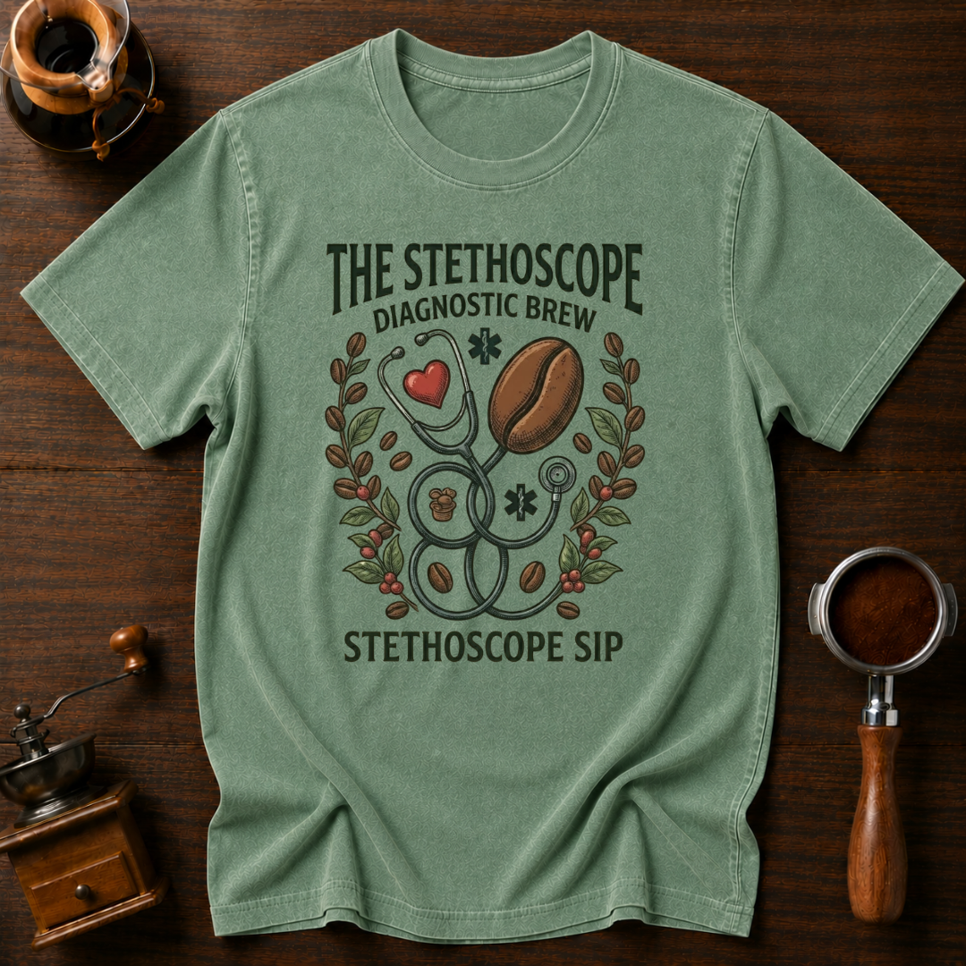 Stethoscope Sip Dyed T-shirt