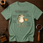Biology of a Coffee Addict Dyed T-shirt