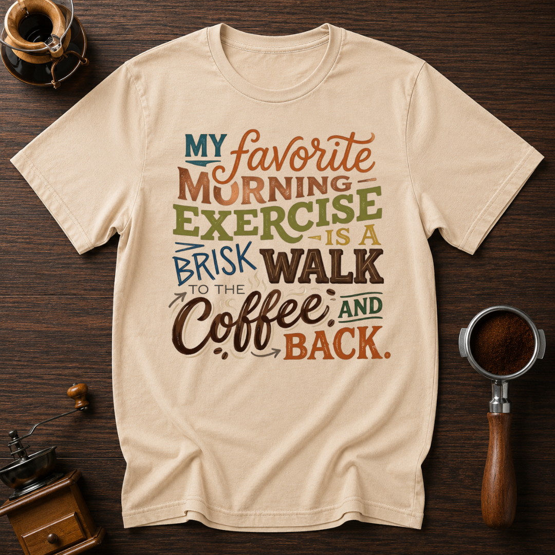 Favorite Morning Exercise Dyed T-shirt