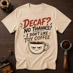 Decaf? No Thanks! Dyed T-shirt