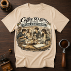 Coffee Makes Better Study Partners Dyed T-shirt