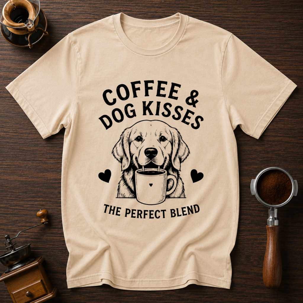Coffee & Dog Kisses Dyed T-shirt