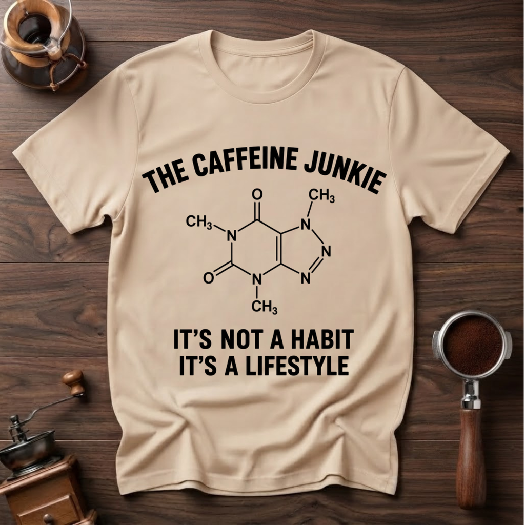 The Caffeine Junkie Dyed T-shirt
