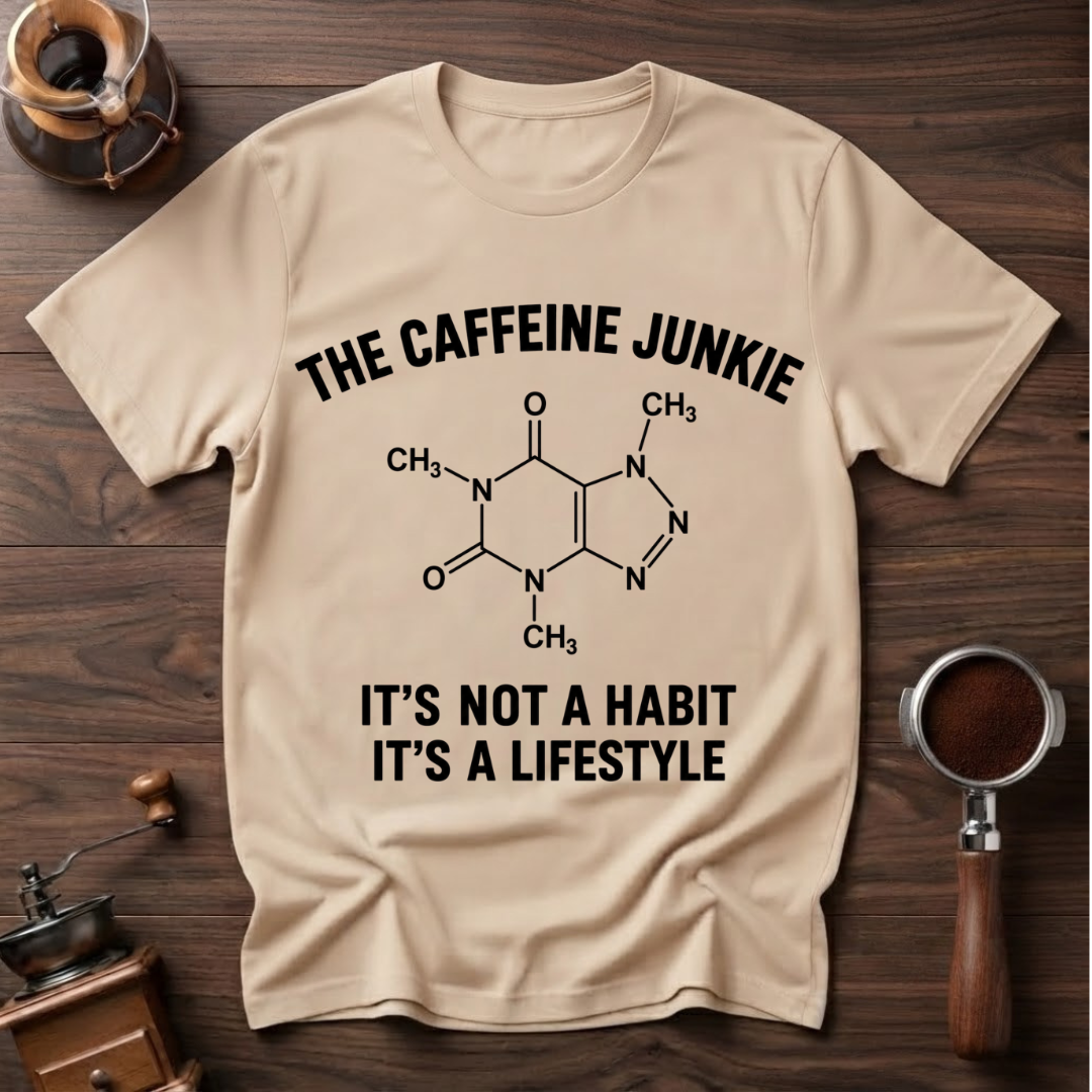 The Caffeine Junkie Dyed T-shirt