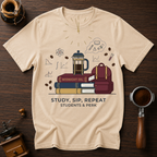 Study Sip Repeat Dyed T-shirt