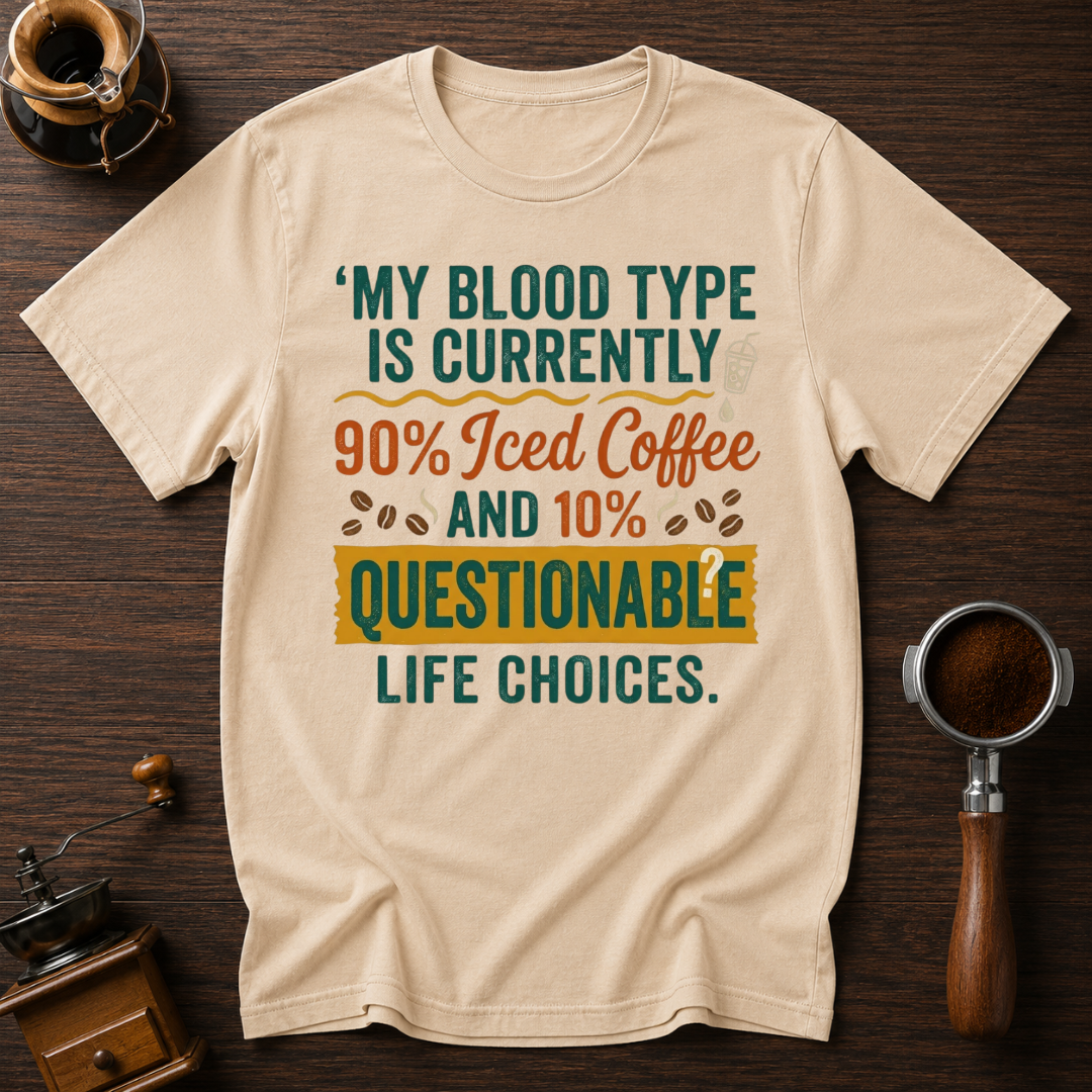 My Blood Type is Questionable Dyed T-shirt