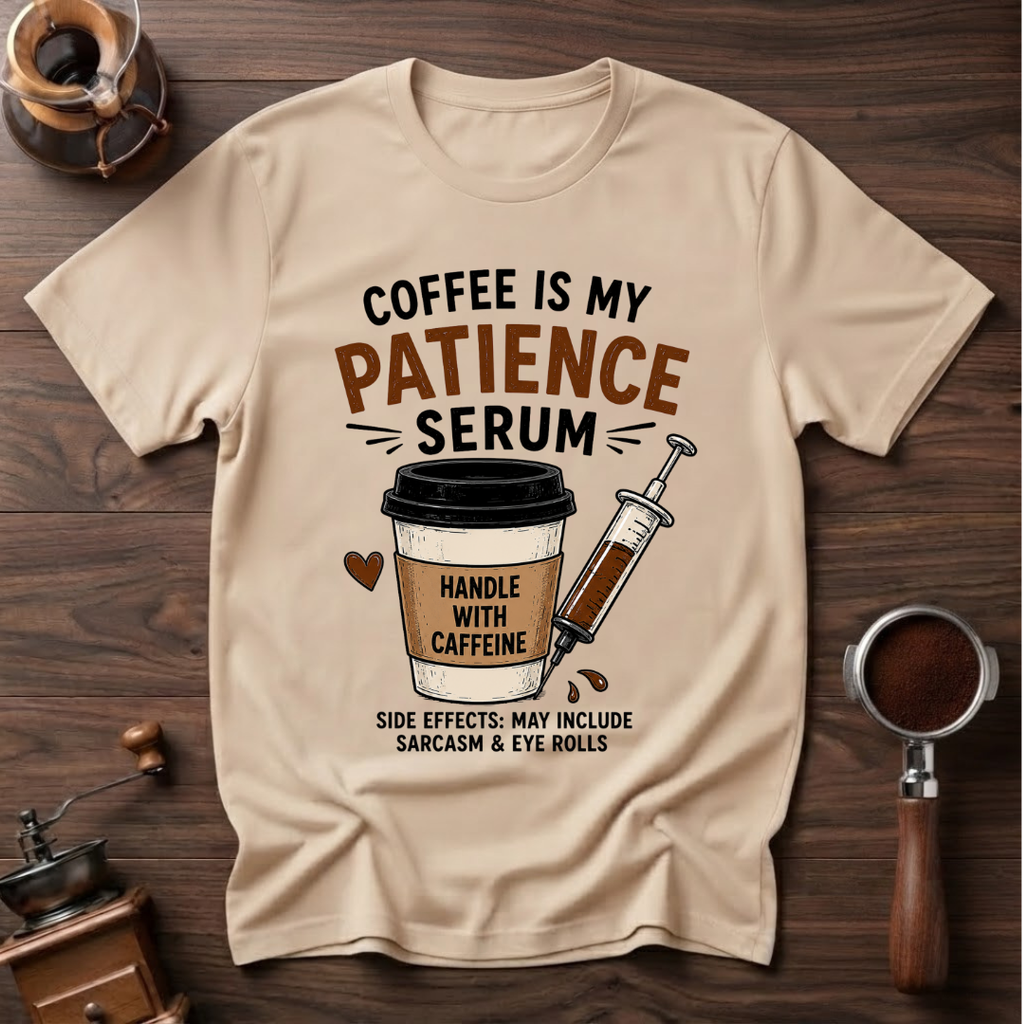 Coffee is My Patience Serum Dyed T-shirt