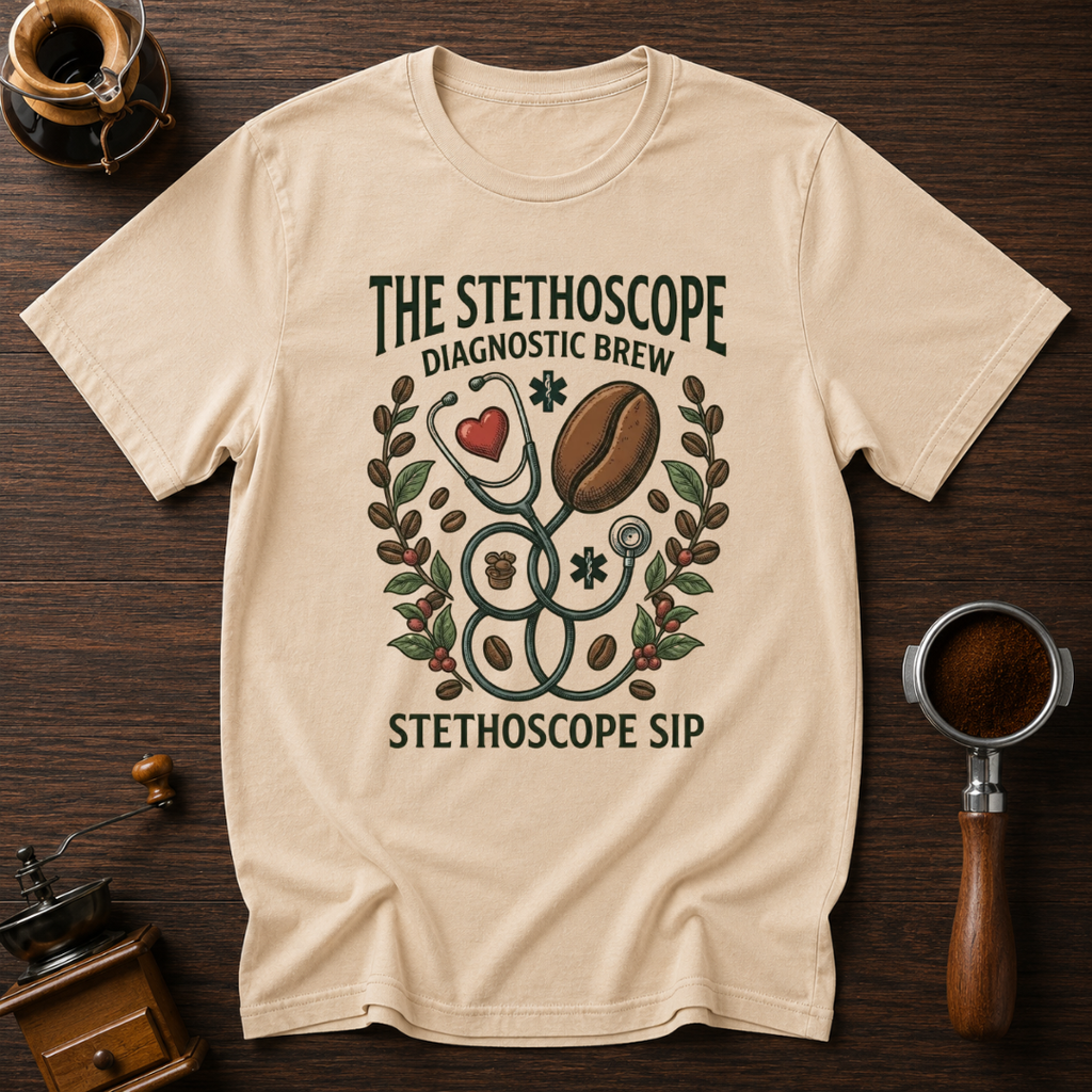 Stethoscope Sip Dyed T-shirt