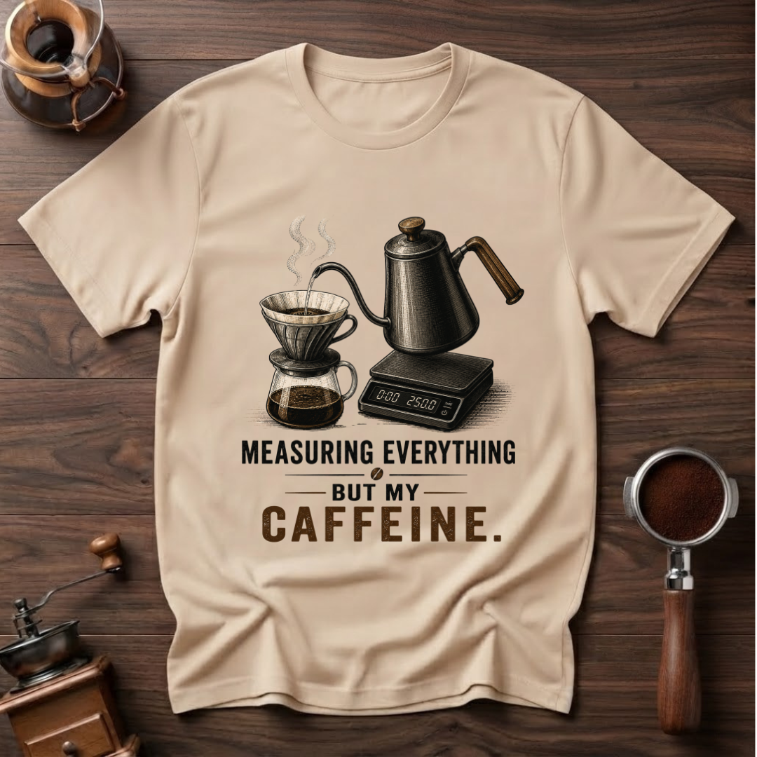 Not Measuring My Caffeine Dyed T-shirt