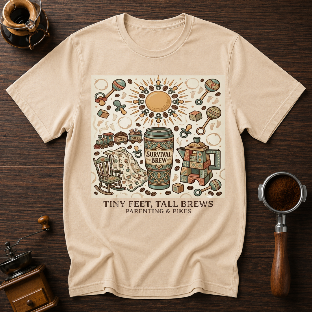 Tiny Feet Tall Brews Dyed T-shirt