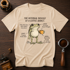 Biology of a Coffee Addict Dyed T-shirt