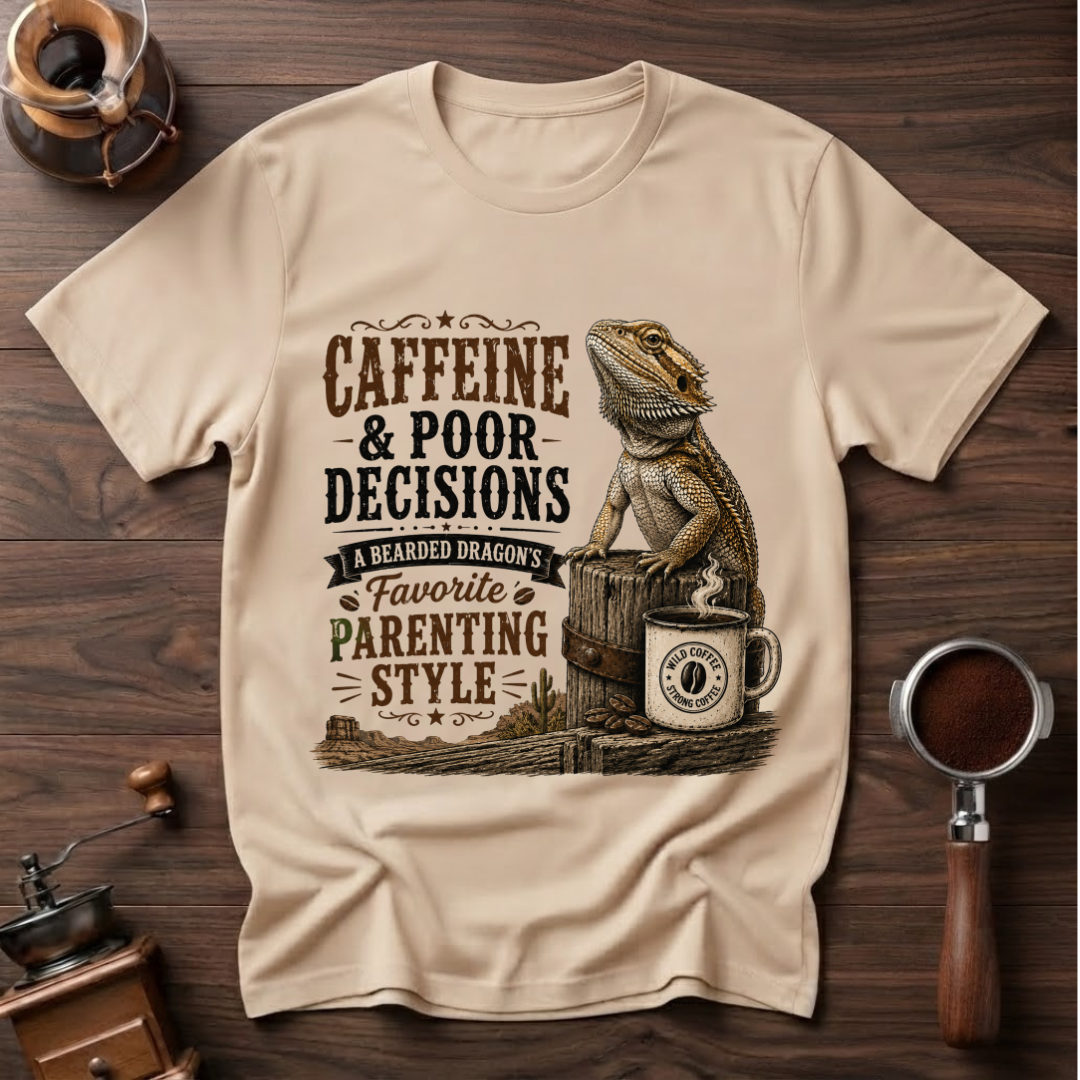 Beardie Parenting Style Dyed T-shirt