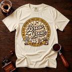 No Decaf Allowed Shirt, Funny Coffee Badge Tee, Vintage Coffee Emblem Shirt, Coffee Lover Gift, Barista Crew Shirt, Garment Dyed T-Shirt