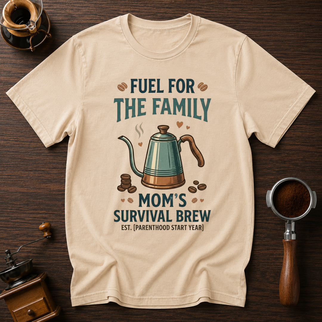 Mom's Survival Brew Dyed T-shirt