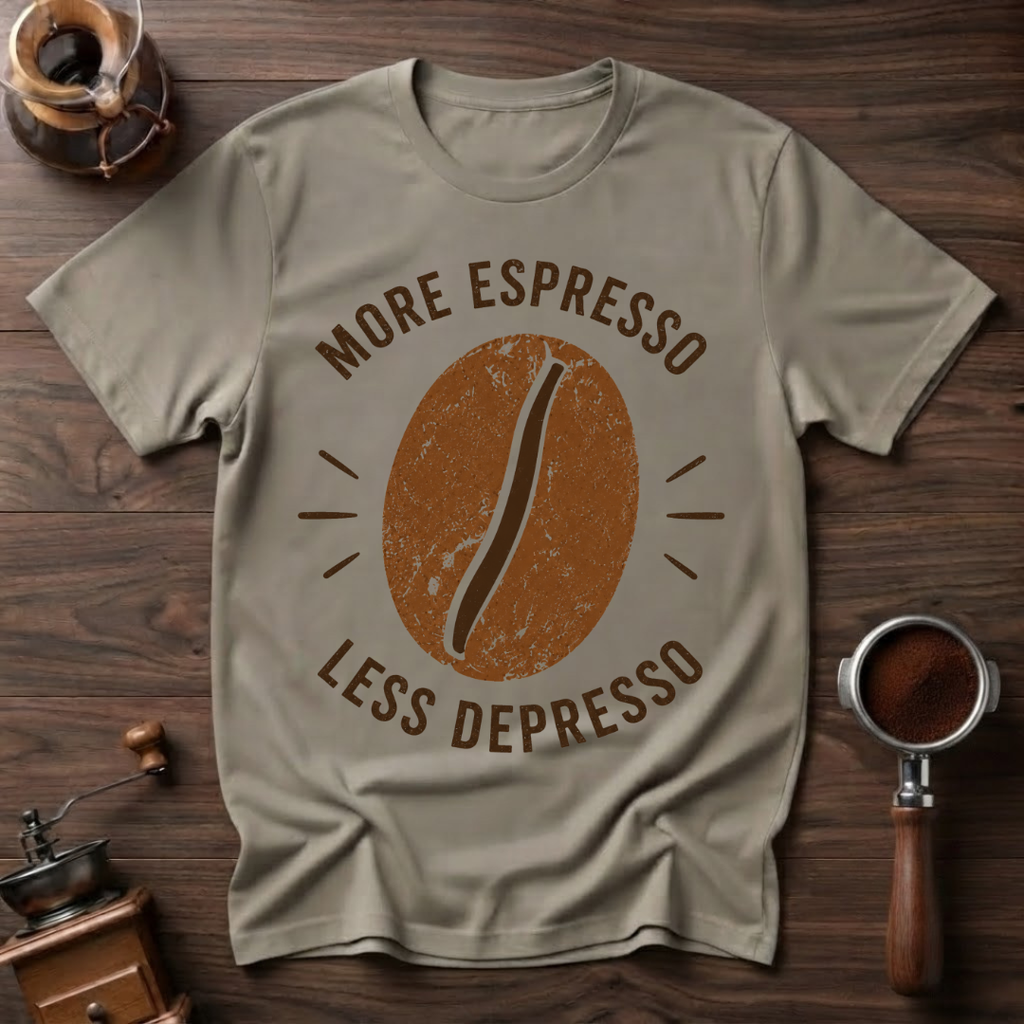 More Espresso Less Depresso Dyed T-Shirt