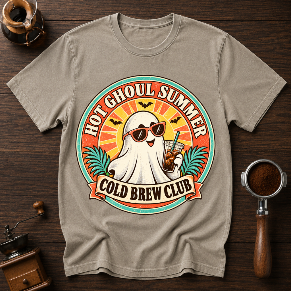 Hot Ghoul Summer Cold Brew Club Dyed T-shirt